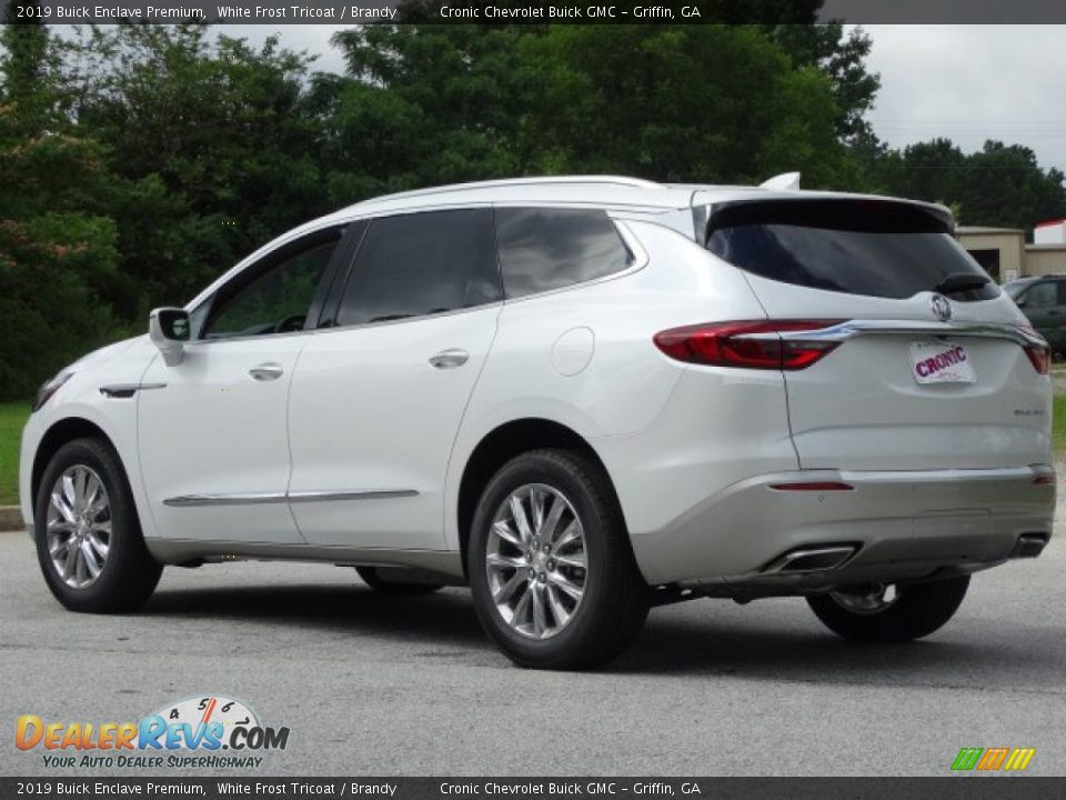 2019 Buick Enclave Premium White Frost Tricoat / Brandy Photo #6