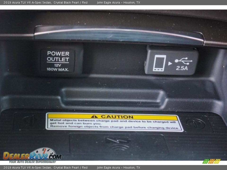 2019 Acura TLX V6 A-Spec Sedan Crystal Black Pearl / Red Photo #34