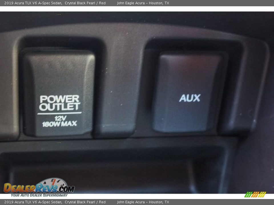 2019 Acura TLX V6 A-Spec Sedan Crystal Black Pearl / Red Photo #35