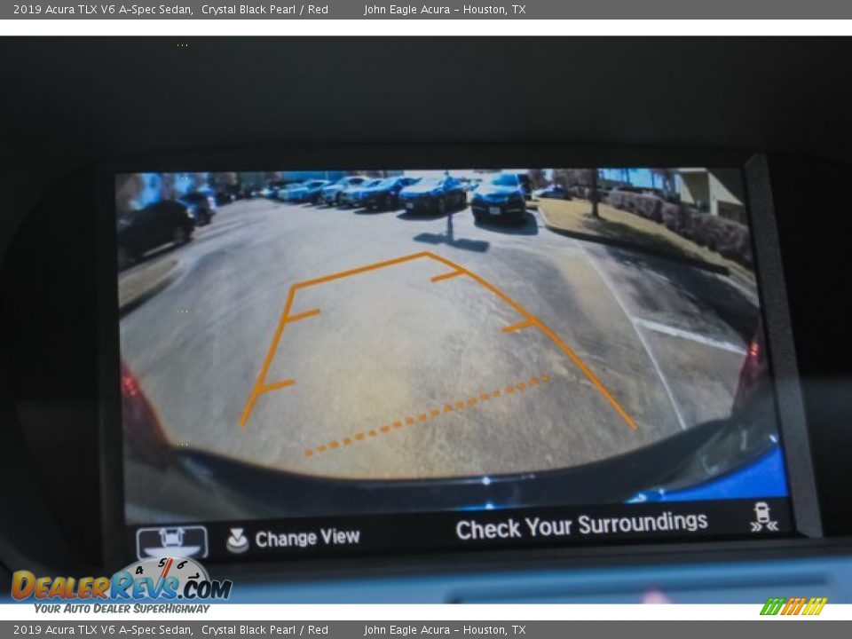 2019 Acura TLX V6 A-Spec Sedan Crystal Black Pearl / Red Photo #36