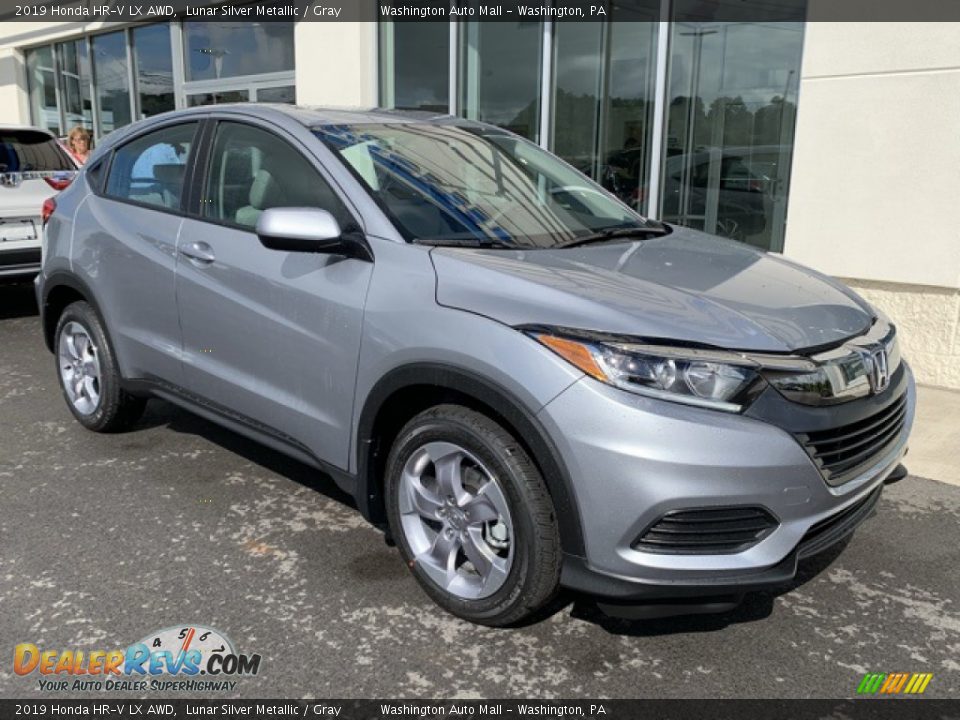 2019 Honda HR-V LX AWD Lunar Silver Metallic / Gray Photo #2