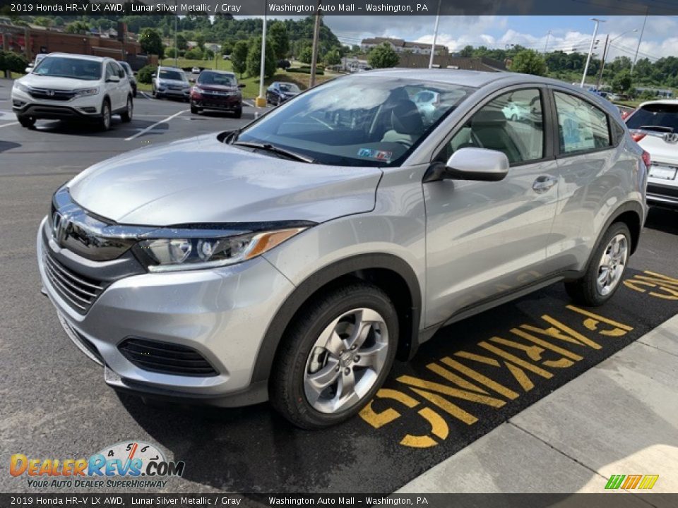 2019 Honda HR-V LX AWD Lunar Silver Metallic / Gray Photo #4