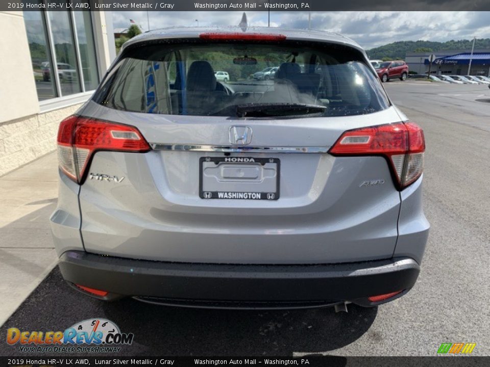 2019 Honda HR-V LX AWD Lunar Silver Metallic / Gray Photo #6