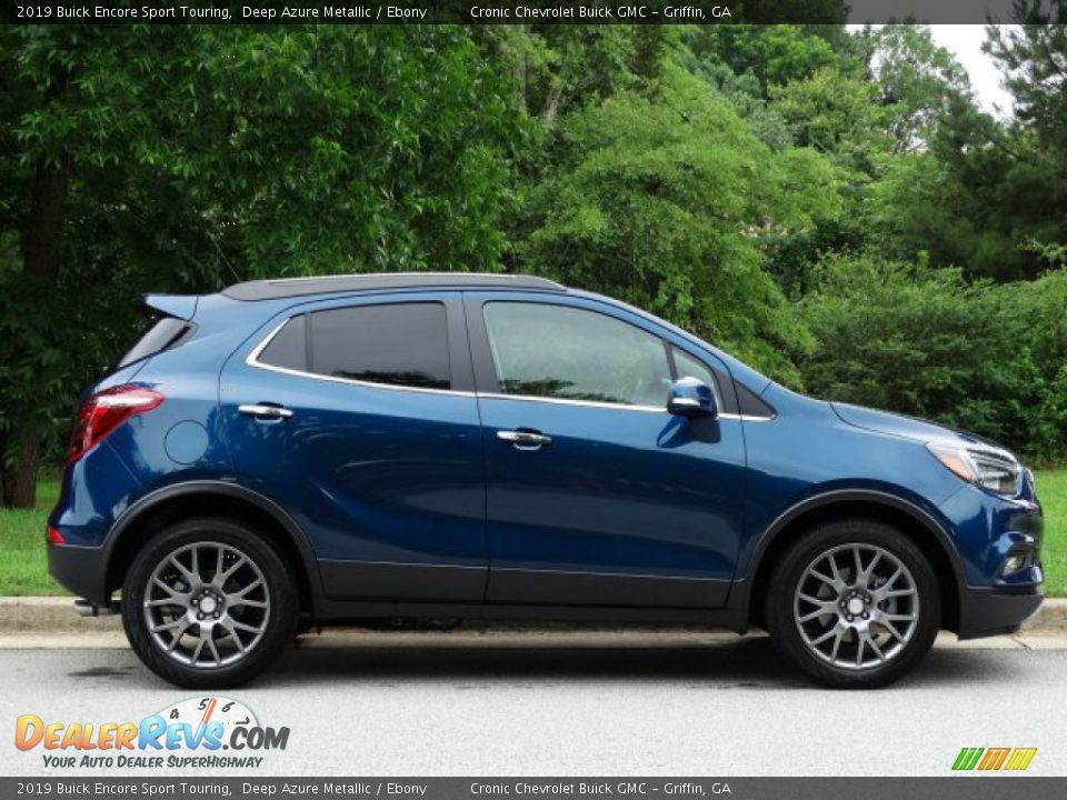 Deep Azure Metallic 2019 Buick Encore Sport Touring Photo #2