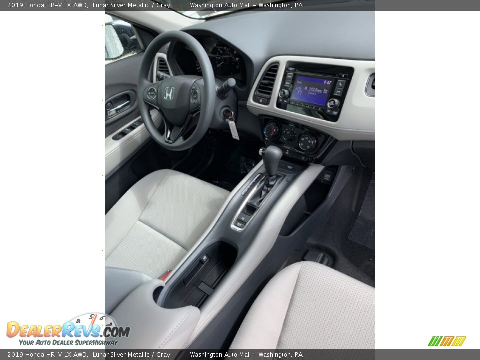 2019 Honda HR-V LX AWD Lunar Silver Metallic / Gray Photo #28