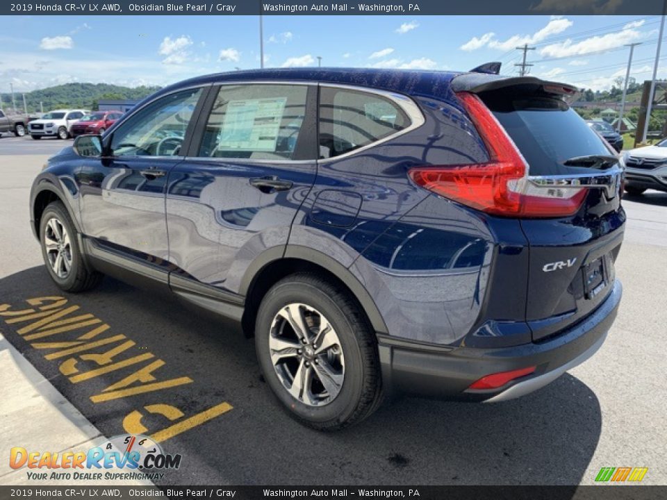 2019 Honda CR-V LX AWD Obsidian Blue Pearl / Gray Photo #5