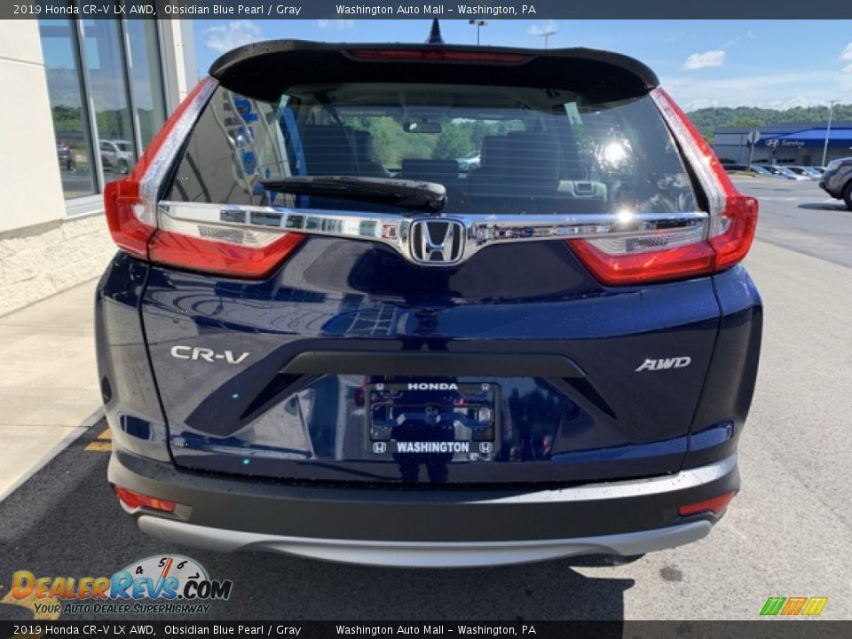 2019 Honda CR-V LX AWD Obsidian Blue Pearl / Gray Photo #6