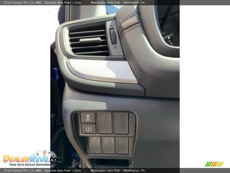 2019 Honda CR-V LX AWD Obsidian Blue Pearl / Gray Photo #12