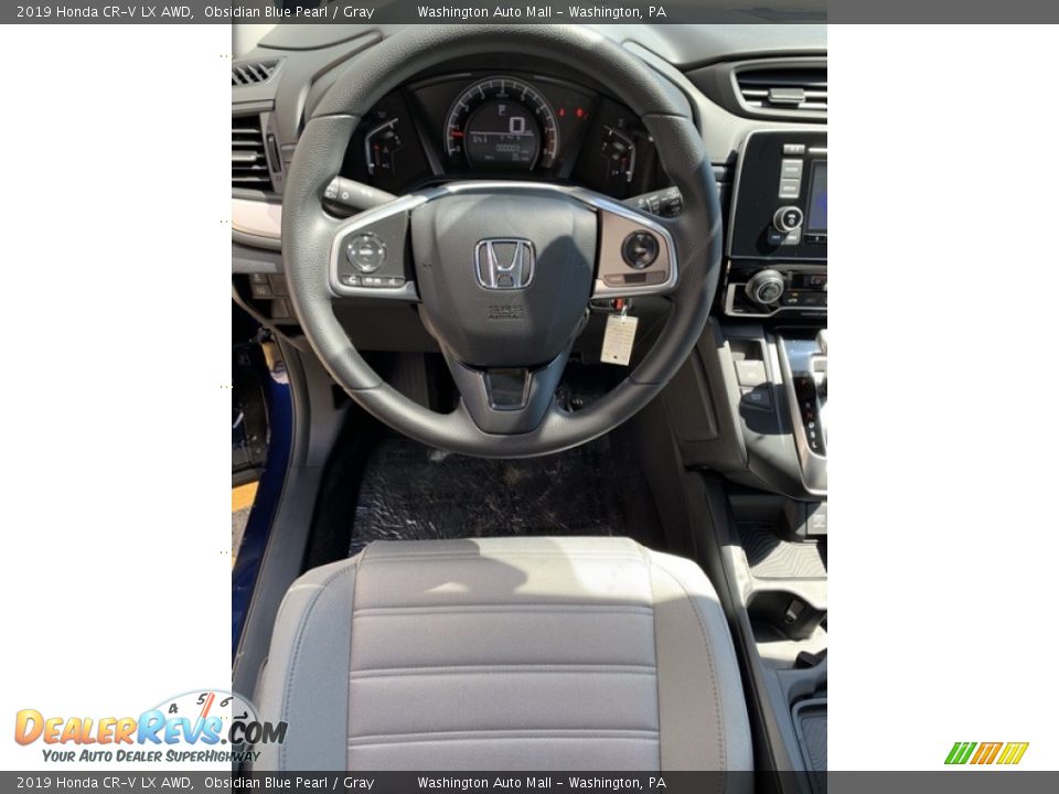 2019 Honda CR-V LX AWD Obsidian Blue Pearl / Gray Photo #13