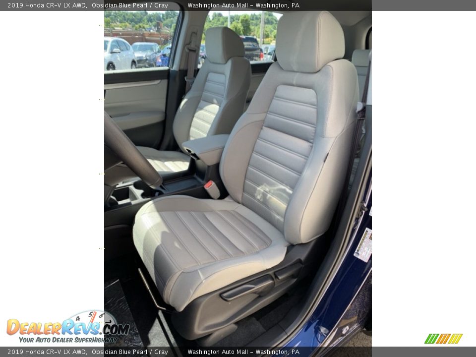 2019 Honda CR-V LX AWD Obsidian Blue Pearl / Gray Photo #14