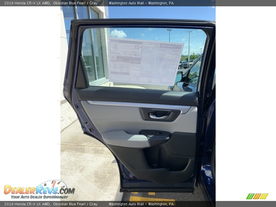2019 Honda CR-V LX AWD Obsidian Blue Pearl / Gray Photo #16