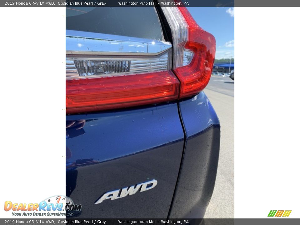2019 Honda CR-V LX AWD Obsidian Blue Pearl / Gray Photo #22