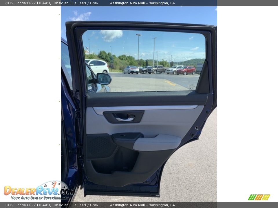 2019 Honda CR-V LX AWD Obsidian Blue Pearl / Gray Photo #23