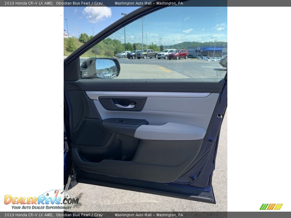 2019 Honda CR-V LX AWD Obsidian Blue Pearl / Gray Photo #26