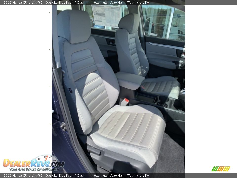 2019 Honda CR-V LX AWD Obsidian Blue Pearl / Gray Photo #27