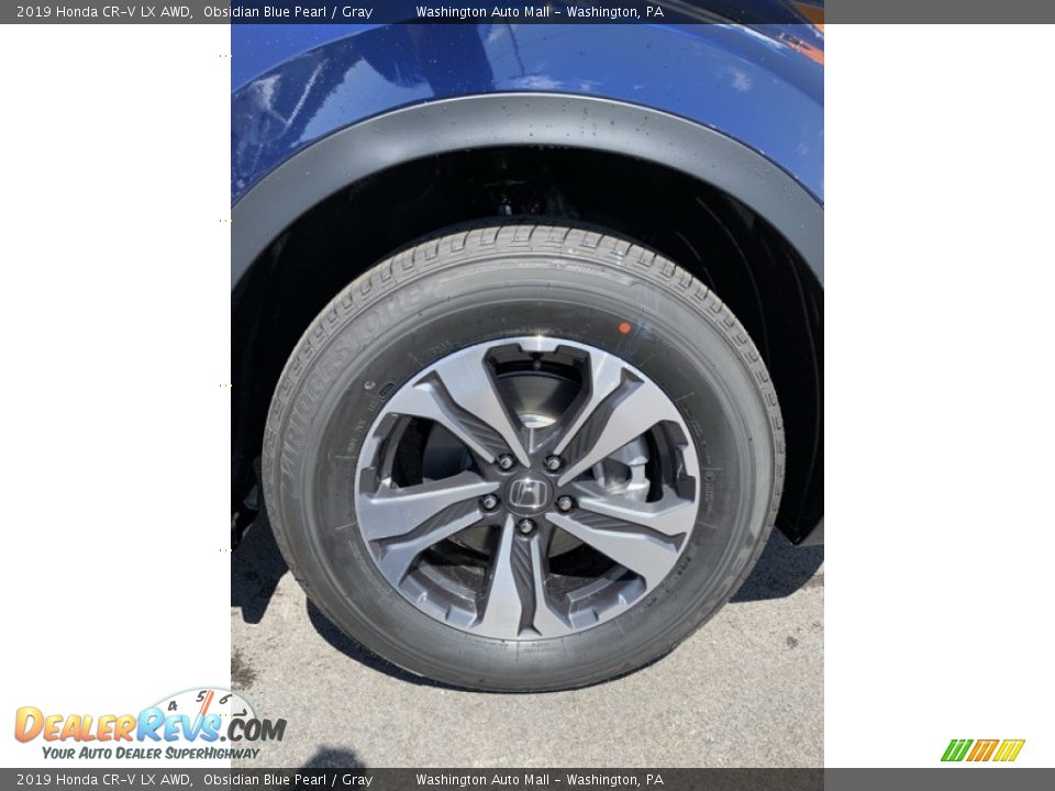 2019 Honda CR-V LX AWD Obsidian Blue Pearl / Gray Photo #29