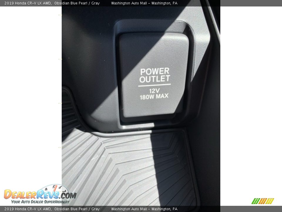 2019 Honda CR-V LX AWD Obsidian Blue Pearl / Gray Photo #34