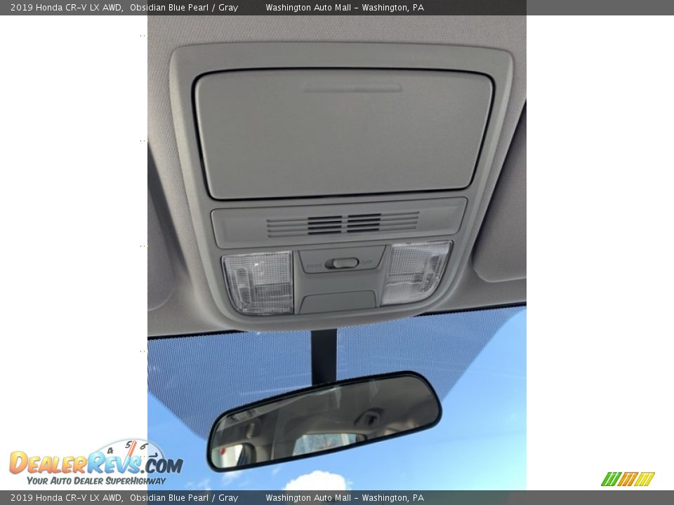 2019 Honda CR-V LX AWD Obsidian Blue Pearl / Gray Photo #36