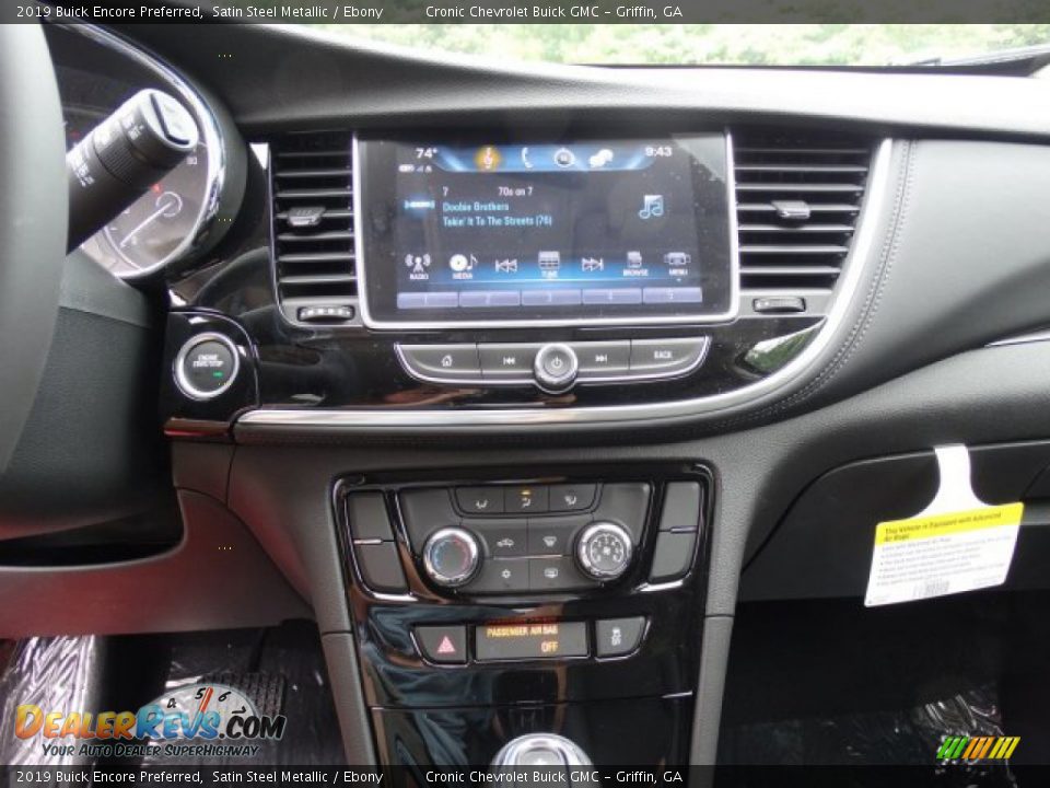 2019 Buick Encore Preferred Satin Steel Metallic / Ebony Photo #17
