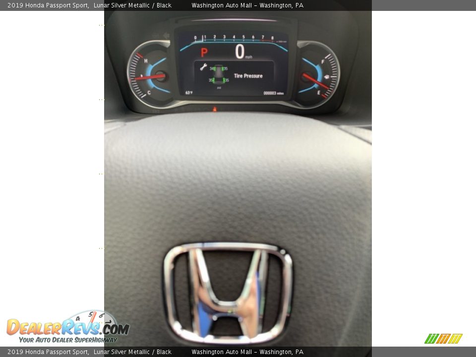 2019 Honda Passport Sport Lunar Silver Metallic / Black Photo #30
