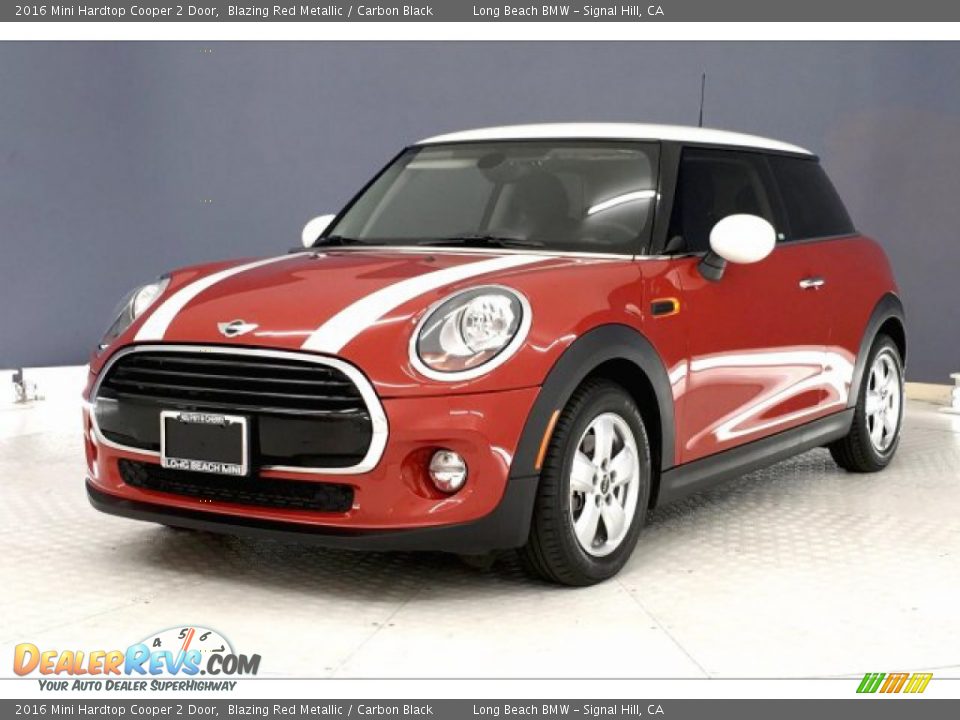 2016 Mini Hardtop Cooper 2 Door Blazing Red Metallic / Carbon Black Photo #12