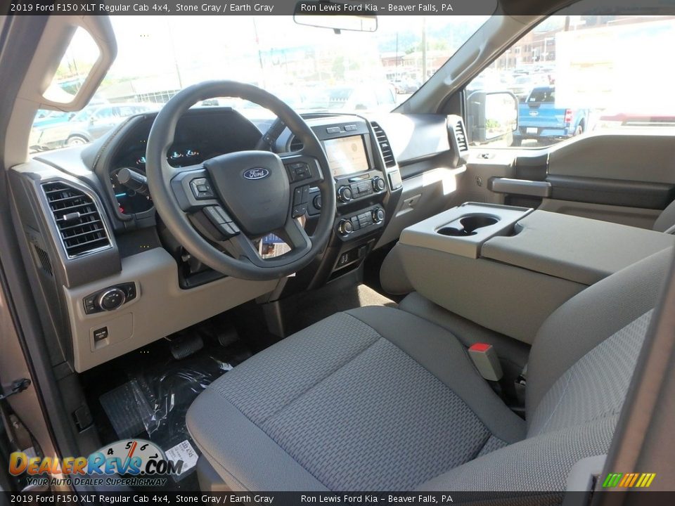 Earth Gray Interior - 2019 Ford F150 XLT Regular Cab 4x4 Photo #14
