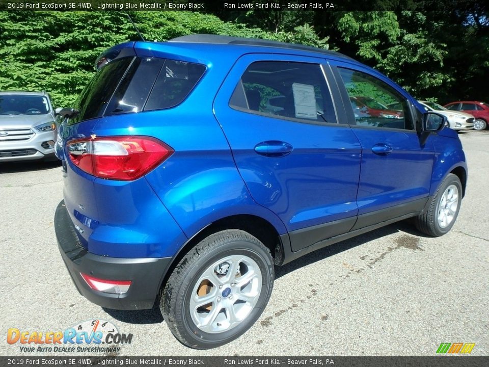 2019 Ford EcoSport SE 4WD Lightning Blue Metallic / Ebony Black Photo #3