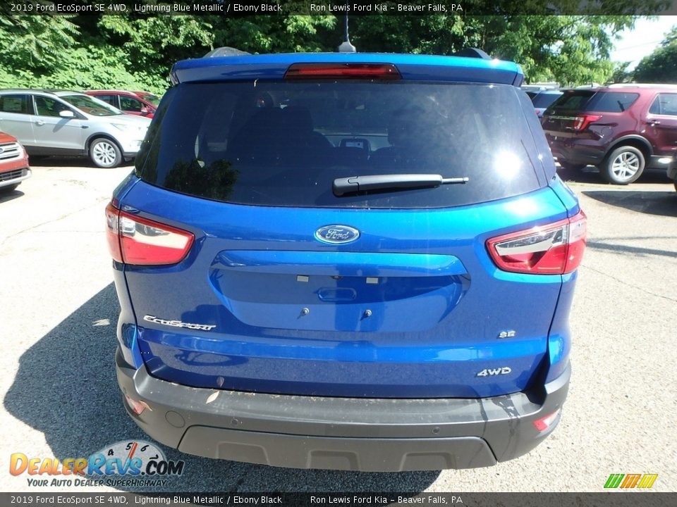 2019 Ford EcoSport SE 4WD Lightning Blue Metallic / Ebony Black Photo #5