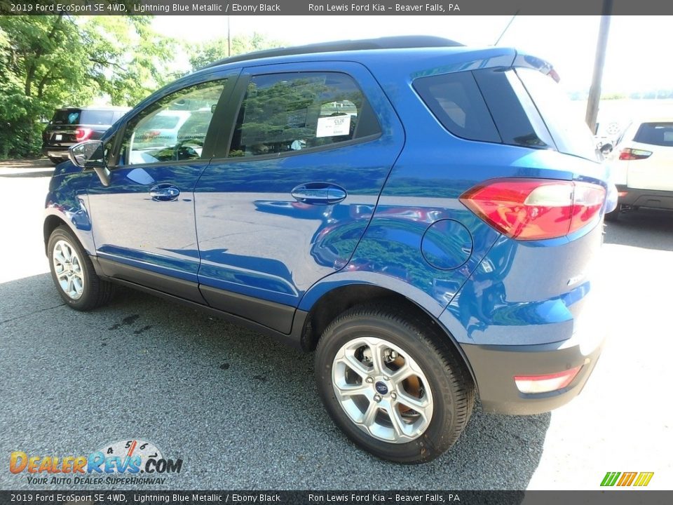 2019 Ford EcoSport SE 4WD Lightning Blue Metallic / Ebony Black Photo #6