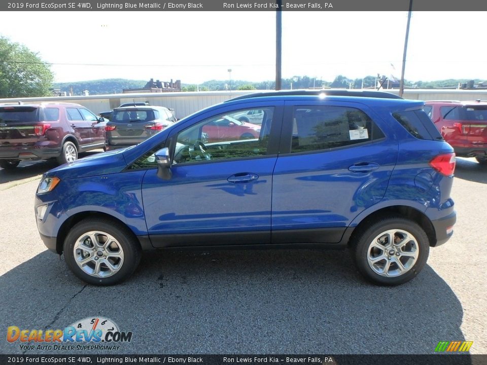 2019 Ford EcoSport SE 4WD Lightning Blue Metallic / Ebony Black Photo #7