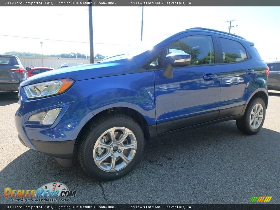 2019 Ford EcoSport SE 4WD Lightning Blue Metallic / Ebony Black Photo #8