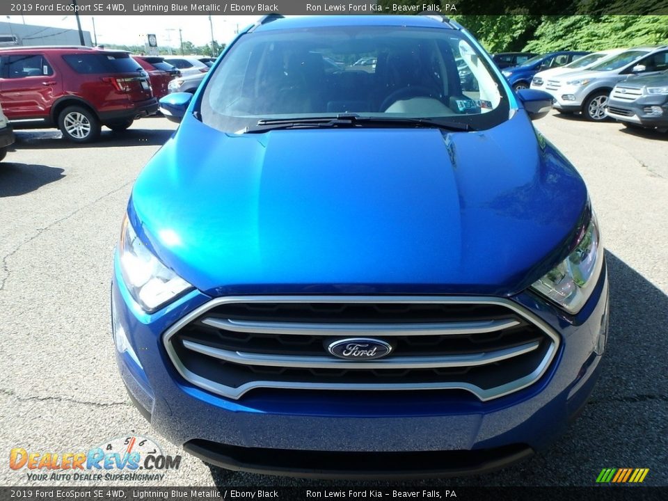 2019 Ford EcoSport SE 4WD Lightning Blue Metallic / Ebony Black Photo #9