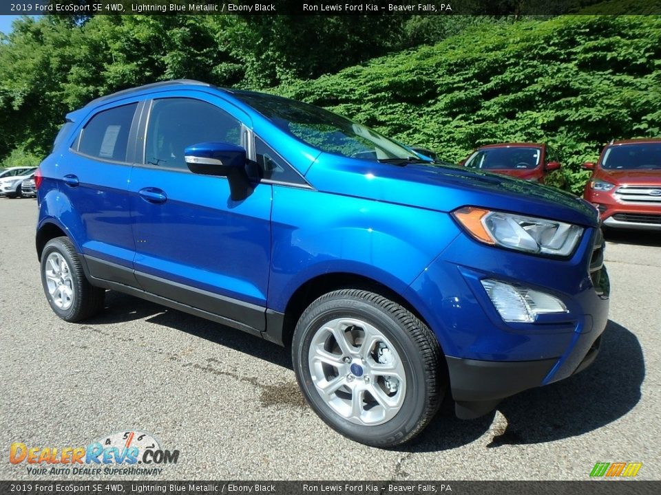 2019 Ford EcoSport SE 4WD Lightning Blue Metallic / Ebony Black Photo #10