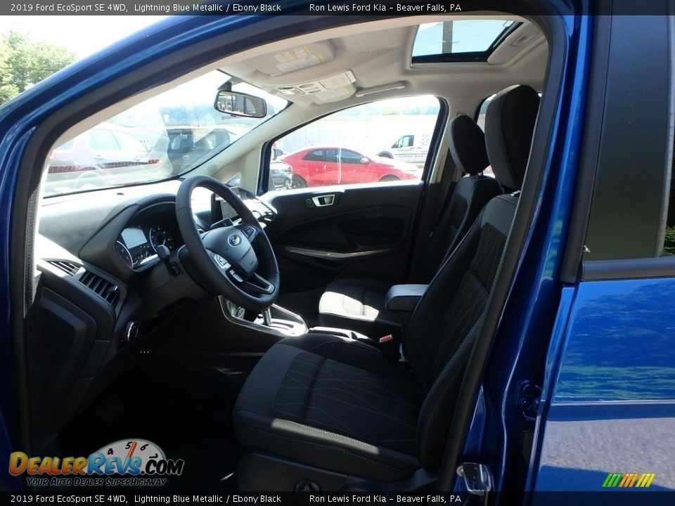 2019 Ford EcoSport SE 4WD Lightning Blue Metallic / Ebony Black Photo #11