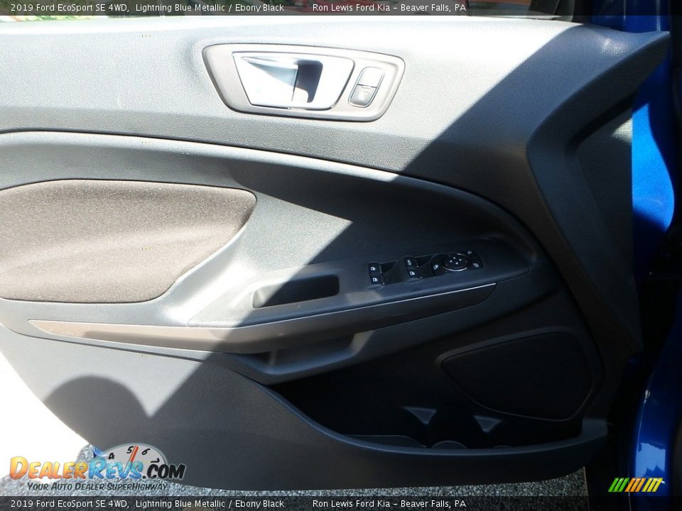 2019 Ford EcoSport SE 4WD Lightning Blue Metallic / Ebony Black Photo #14