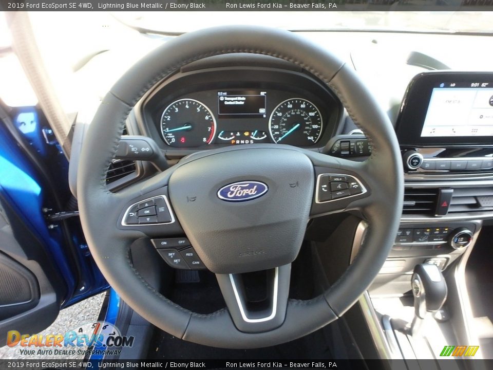 2019 Ford EcoSport SE 4WD Lightning Blue Metallic / Ebony Black Photo #18