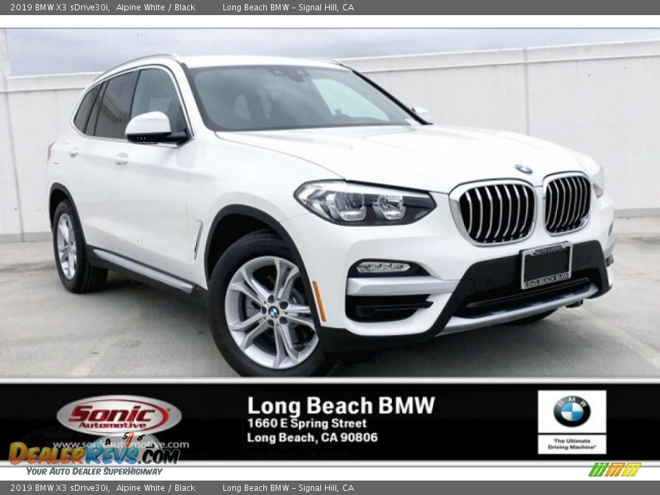 2019 BMW X3 sDrive30i Alpine White / Black Photo #1