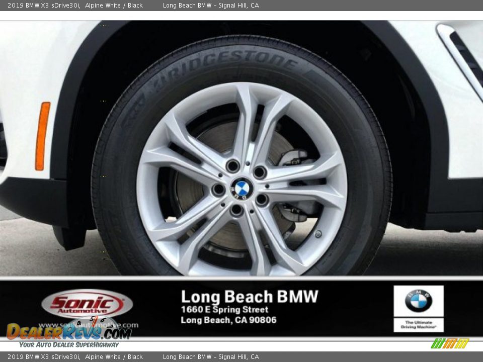 2019 BMW X3 sDrive30i Alpine White / Black Photo #9