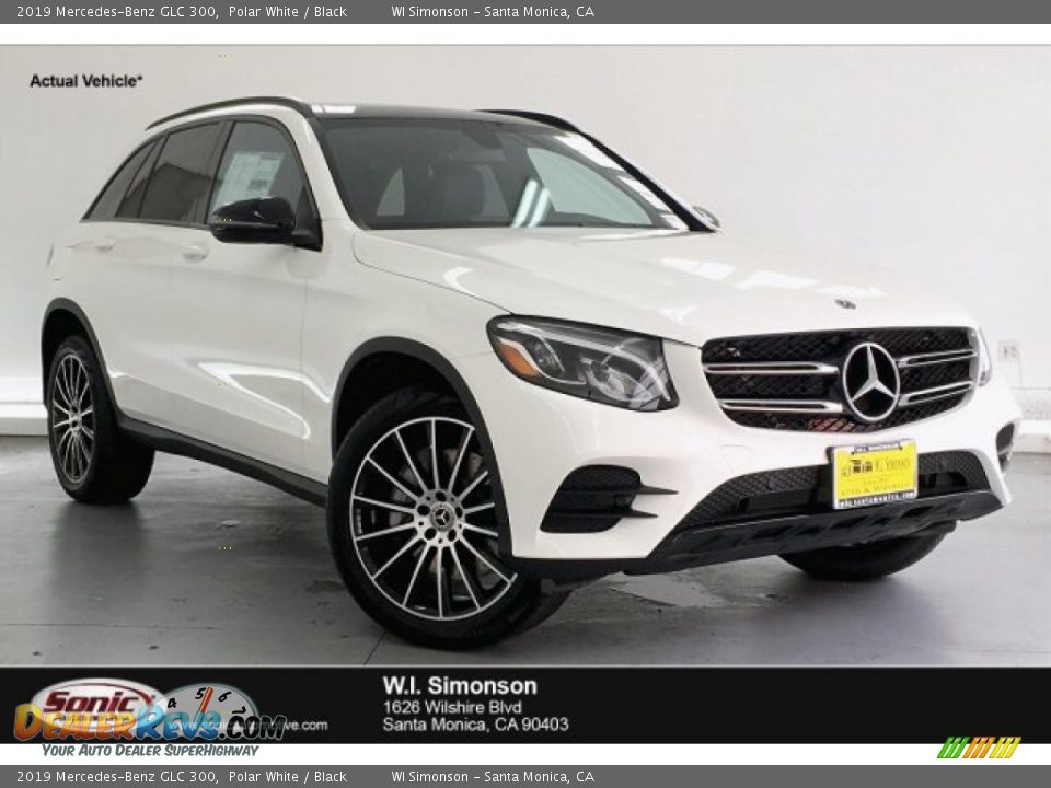 2019 Mercedes-Benz GLC 300 Polar White / Black Photo #1