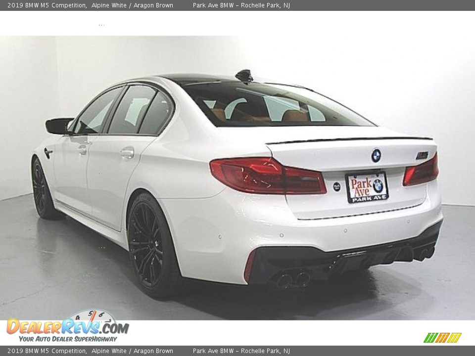 2019 BMW M5 Competition Alpine White / Aragon Brown Photo #2