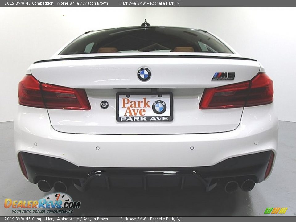 2019 BMW M5 Competition Alpine White / Aragon Brown Photo #3