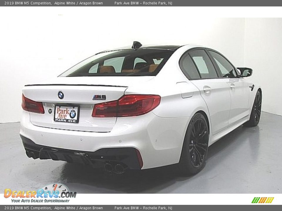 2019 BMW M5 Competition Alpine White / Aragon Brown Photo #4