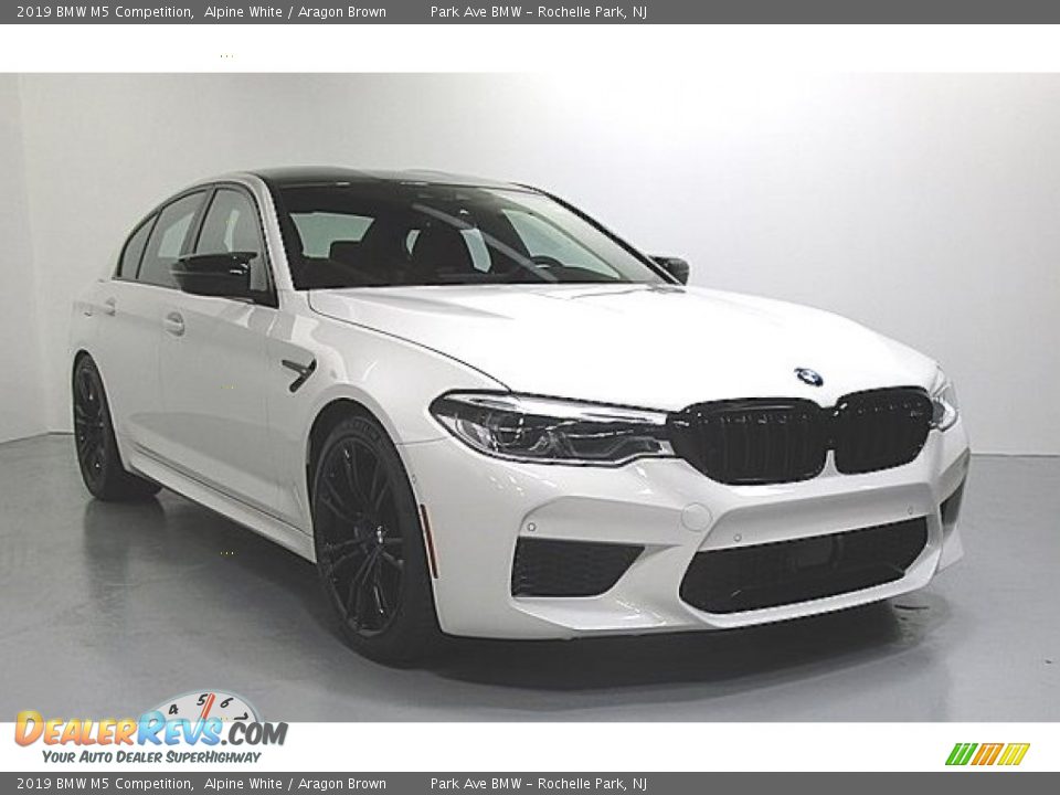 2019 BMW M5 Competition Alpine White / Aragon Brown Photo #5