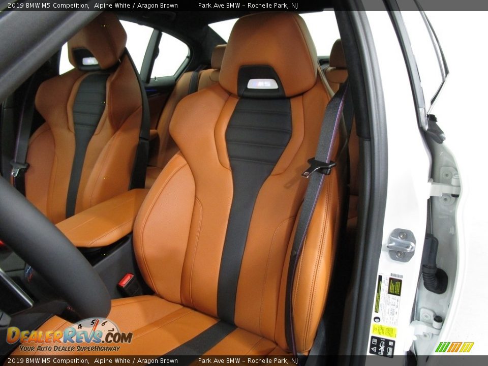 2019 BMW M5 Competition Alpine White / Aragon Brown Photo #8