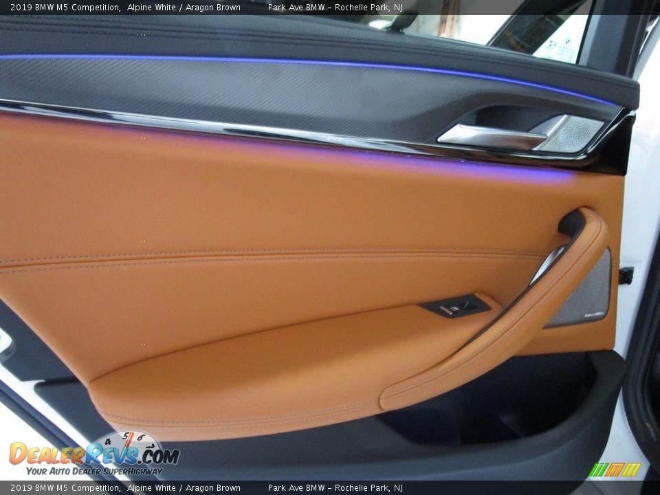 2019 BMW M5 Competition Alpine White / Aragon Brown Photo #10