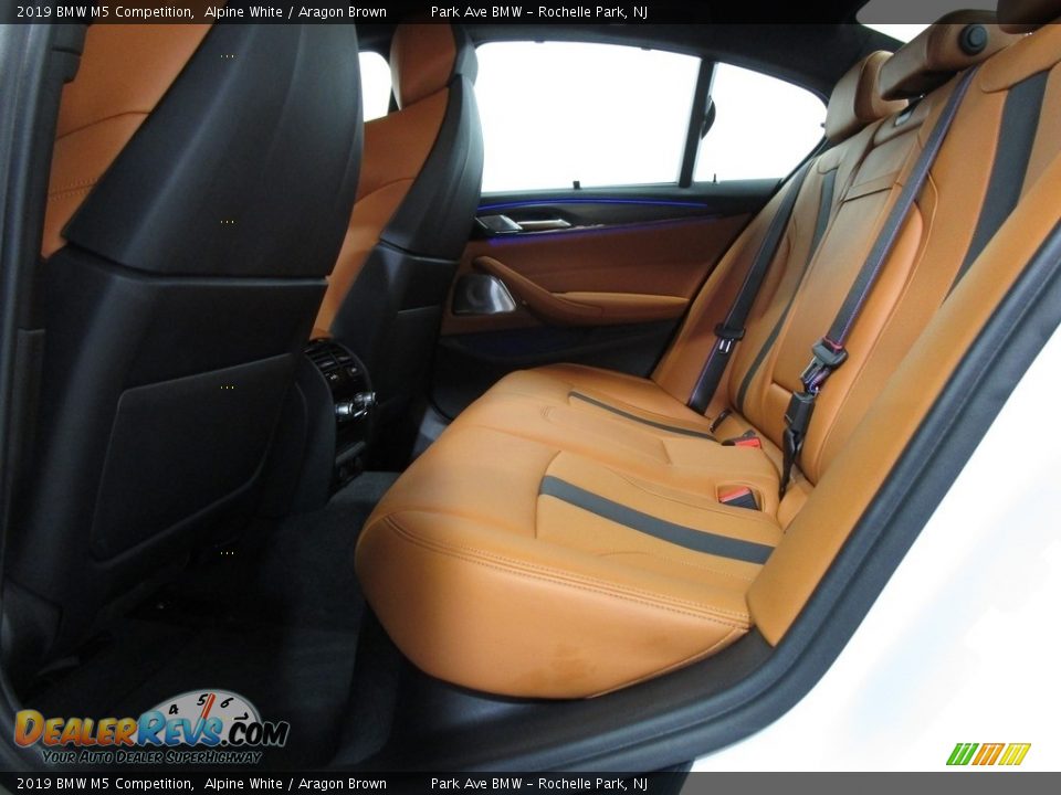 2019 BMW M5 Competition Alpine White / Aragon Brown Photo #12