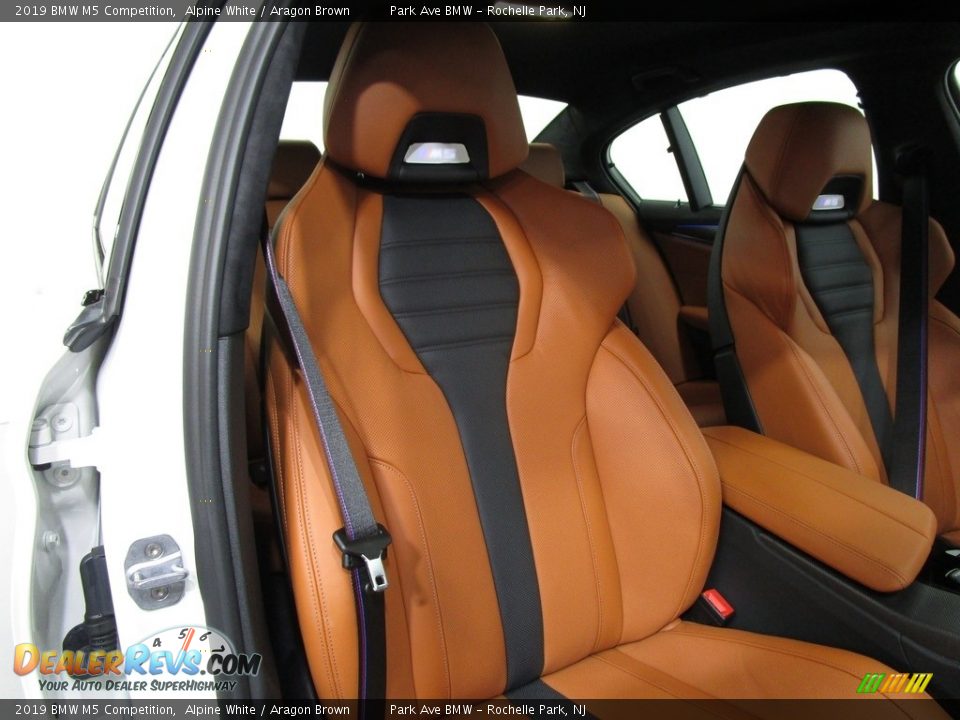 2019 BMW M5 Competition Alpine White / Aragon Brown Photo #14