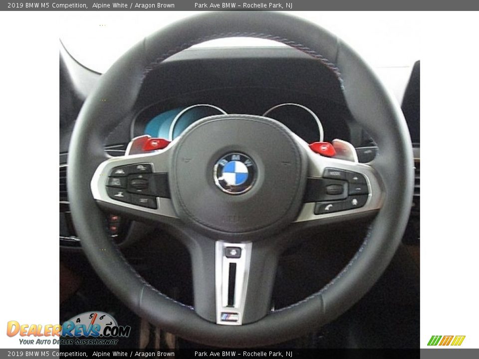 2019 BMW M5 Competition Alpine White / Aragon Brown Photo #22
