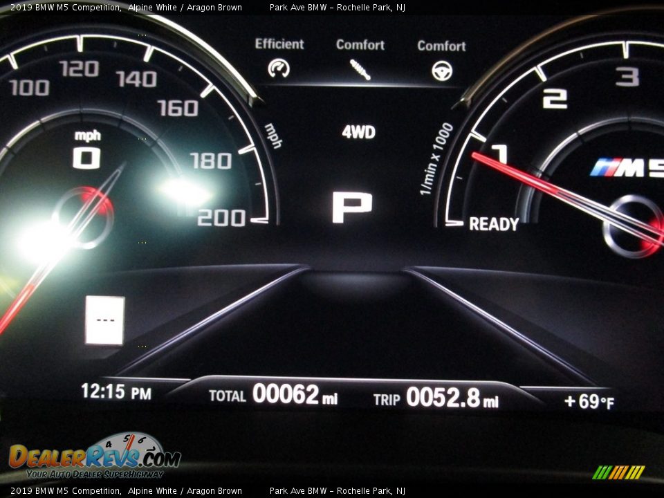 2019 BMW M5 Competition Alpine White / Aragon Brown Photo #23