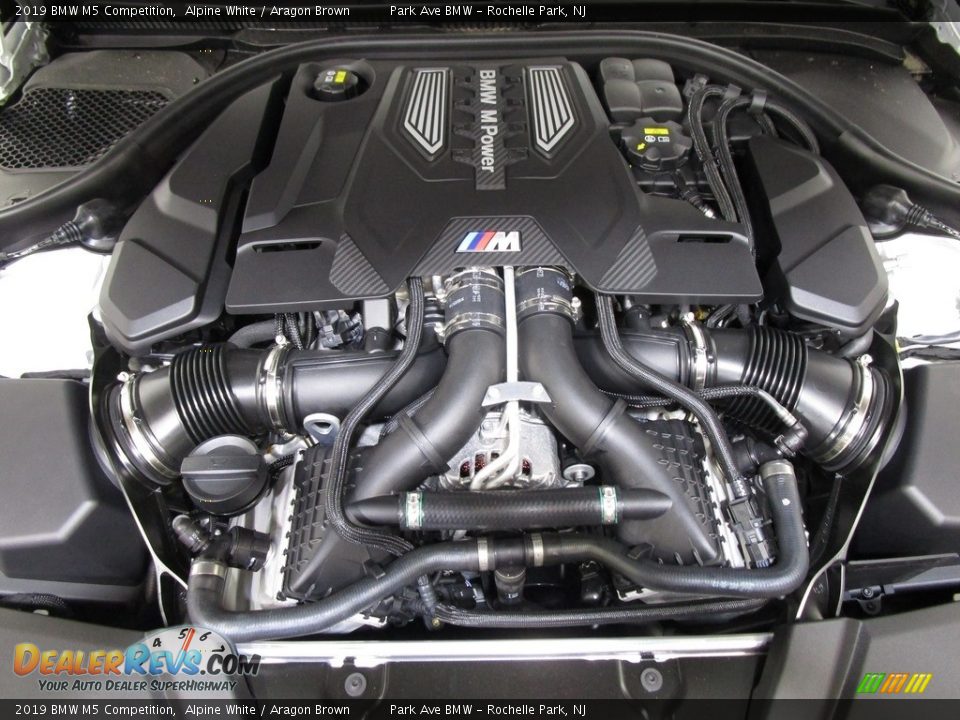 2019 BMW M5 Competition Alpine White / Aragon Brown Photo #28